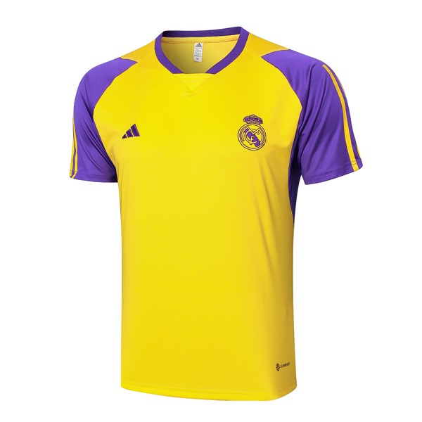 Camiseta Entrenamiento Real Madrid 2024-25 Amarillo Purpura
